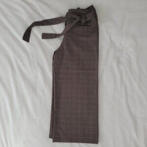 True Vintage Midrise Wide Leg Cropped Belted Sa Pants- By Valia- Size 1